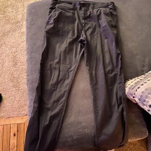 American eagle relaxed straight dark gray pants